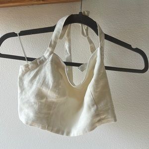 Jacks surf shop white halter top